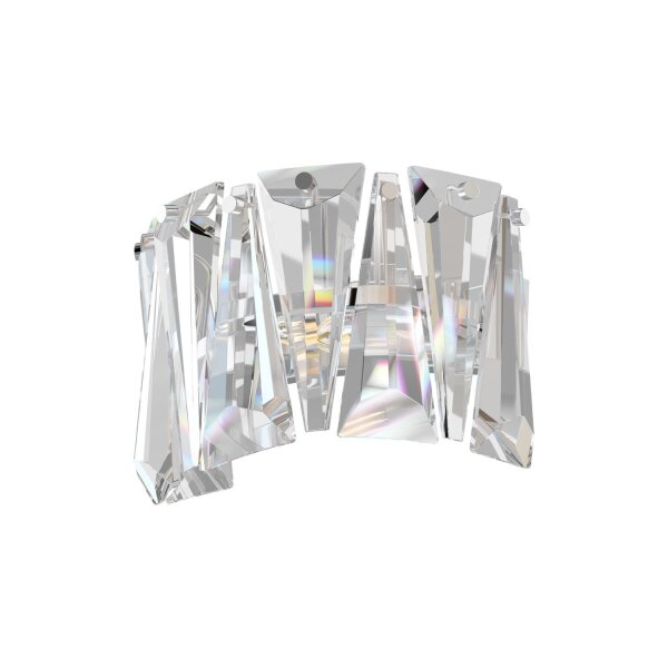 Elegante Wandlampe Kristallglas in Chrom B:25,6 cm E14