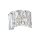 Elegante Wandlampe Kristallglas in Chrom B:25,6 cm E14
