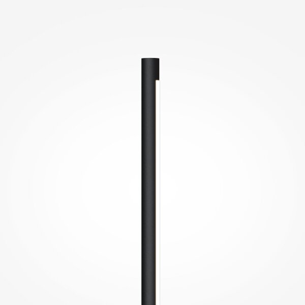 LED Wandleuchte indirekt Metall Schwarz H:63 cm 3000 K