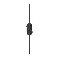 LED Wandleuchte indirekt Metall Schwarz H:63 cm 3000 K