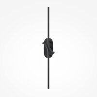 LED Wandleuchte indirekt Metall Schwarz H:63 cm 3000 K