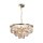 Hängelampe Kristallglas in Gold Bernstein E14 Ø50 cm