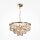Hängelampe Kristallglas in Gold Bernstein E14 Ø50 cm