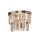 Wandlampe Kristallglas in Gold Bernstein E14 H:24,5 cm