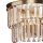 Wandlampe Kristallglas in Gold Bernstein E14 H:24,5 cm