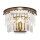 Wandlampe Kristallglas in Messing T:33 cm E14 Modern