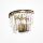 Wandlampe Kristallglas in Messing T:33 cm E14 Modern
