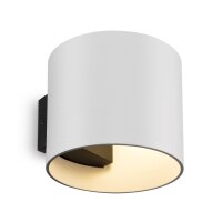 Wandleuchte Up Down Aluminium Weiß Schwarz G9 B:10 cm