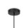 Hängelampe Holz Metall Beige Schwarz E27 B:50 cm Modern