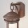 Wandlampe Aluminium Braun IP44 B:17,7 cm E27 Laterne