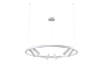 LED Pendelleuchte Metall Weiß Ø120 cm 3000 K...