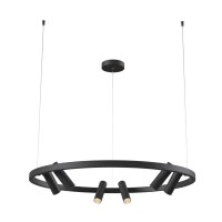LED Hängelampe Metall Schwarz Ø120 cm 3000 K...