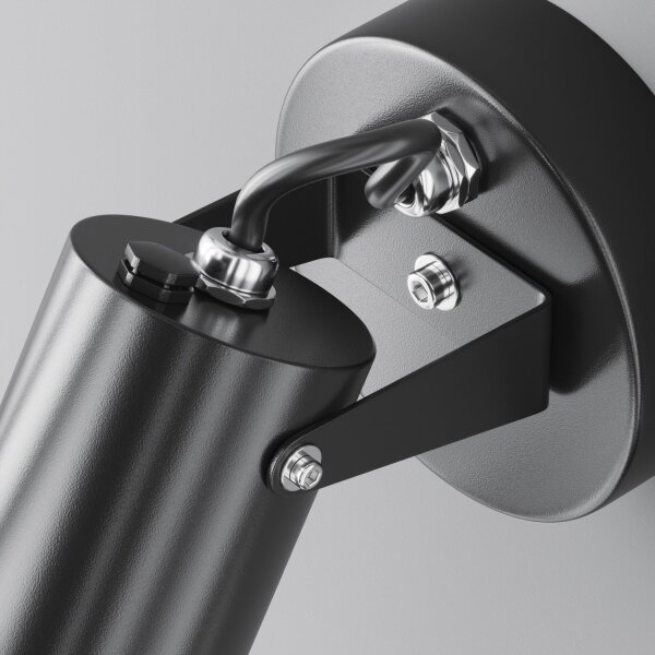 Wandstrahler Aluminium IP65 T:9,5 cm GU10 verstellbar