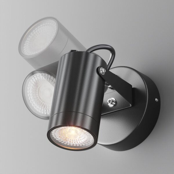 Wandstrahler Aluminium IP65 T:9,5 cm GU10 verstellbar