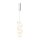 LED Pendelleuchte Glas Metall Weiß L:15 cm 3000 K 14 W