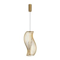 LED Hängelampe in Messing L:21 cm 20 W 3000 K blendarm