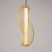 LED Hängelampe in Messing L:21 cm 20 W 3000 K blendarm