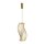LED Hängelampe in Messing L:21 cm 20 W 3000 K blendarm
