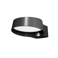 LED Wandlampe außen Aluminium Glas Graphit IP54 3000 K