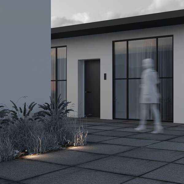 LED Wegeleuchte Edelstahl Graphit IP65 9,5 cm 3000 K