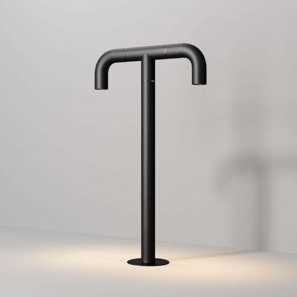 LED Wegeleuchte Edelstahl Graphit IP65 2-flammig 3000 K