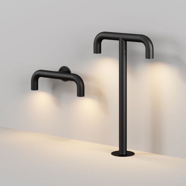 LED Wandlampe Edelstahl IP65 T:7 cm 3000 K 2-flammig