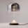 LED Tischlampe dimmbar Glas Rauchgrau 42 cm 3000 K