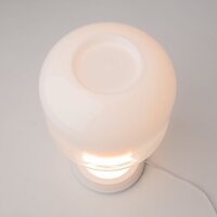 LED Tischlampe dimmbar Glas Weiß 42 cm 820 lm 3000 K