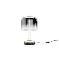 LED Tischlampe dimmbar Glas Rauchgrau 28 cm 3000 K 13 W