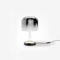 LED Tischlampe dimmbar Glas Rauchgrau 28 cm 3000 K 13 W