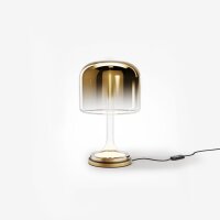 LED Tischlampe dimmbar Glas in Gold 28 cm 13 W 3000 K