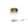 LED Tischlampe dimmbar Glas in Gold 28 cm 13 W 3000 K