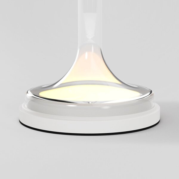 LED Tischlampe dimmbar Glas Weiß 28 cm 13 W 3000 K