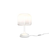LED Tischlampe dimmbar Glas Wei&szlig; 28 cm 13 W 3000 K