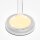LED Tischlampe dimmbar Glas Weiß 28 cm 13 W 3000 K