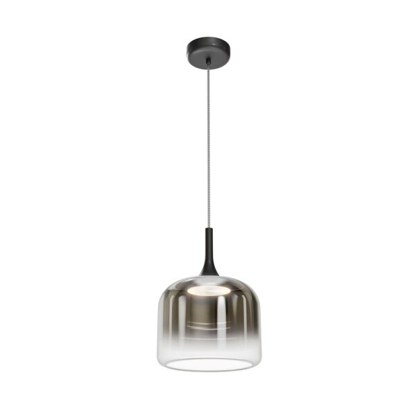 LED Hängelampe dimmbar Rauchglas Ø26 cm 3000 K 1600 lm