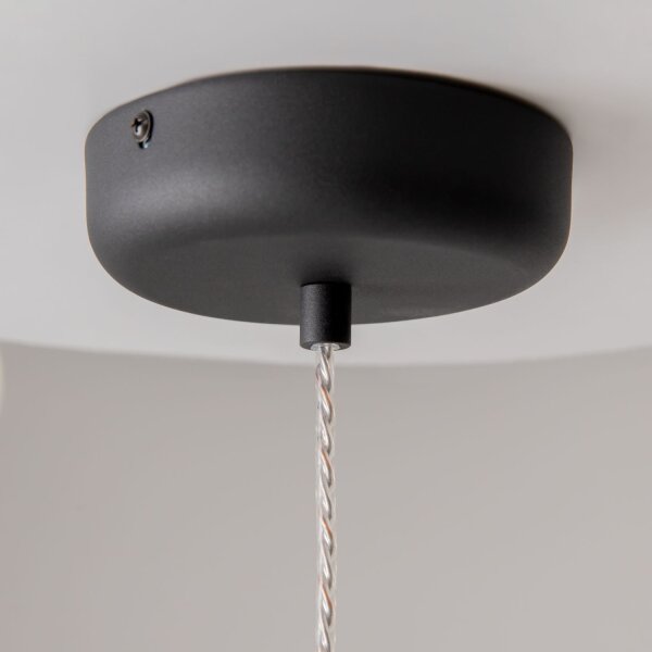 LED Hängelampe dimmbar Rauchglas Ø26 cm 3000 K 1600 lm