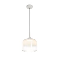 LED Hängelampe dimmbar Glas Weiß Ø26 cm...