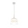LED Hängelampe dimmbar Glas Weiß Ø26 cm 3000 K 12 W