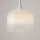 LED Hängelampe dimmbar Glas Weiß Ø26 cm 3000 K 12 W