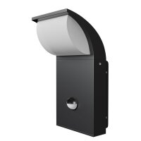 LED Außenlampe Sensor Aluminium Graphit IP65 7 W...