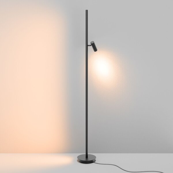 LED Stehlampe dimmbar Schwarz 155 cm 3000 K flexibel