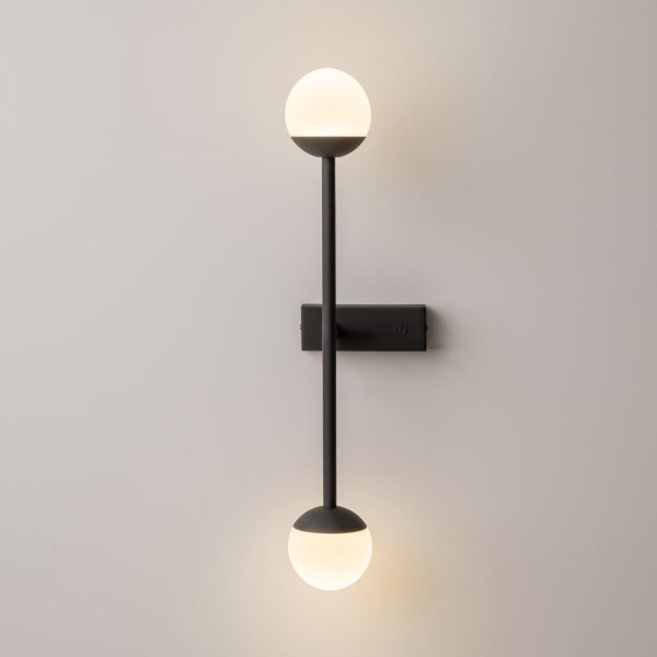 LED Wandlampe dimmbar Glas H:48 cm 13 W 3000 K blendarm