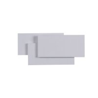 LED Wandleuchte Metall Weiß B:26 cm 3000 K indirekt