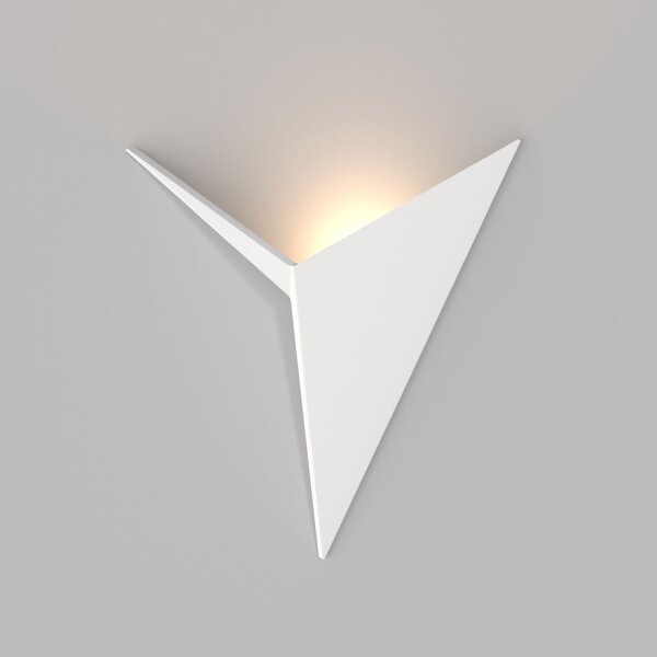 LED Wandleuchte Metall Weiß B:24,8 cm 3000 K 100 lm 3 W