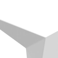 LED Wandleuchte Metall Weiß B:24,8 cm 3000 K 100 lm...