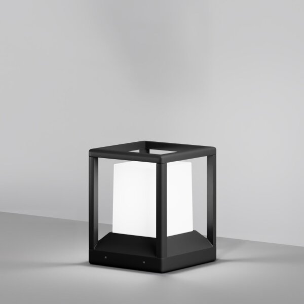 Wegeleuchte Aluminium Graphit IP65 21 cm E27 blendarm