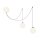 LED Pendelleuchte Spider Glas 3-flammig 3000 K flexibel