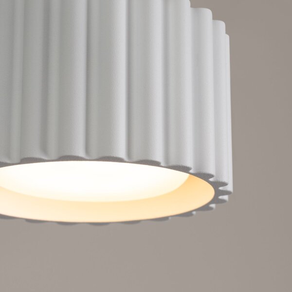 Flache Deckenleuchte GX53 Weiß rund Ø10 cm Aluminium