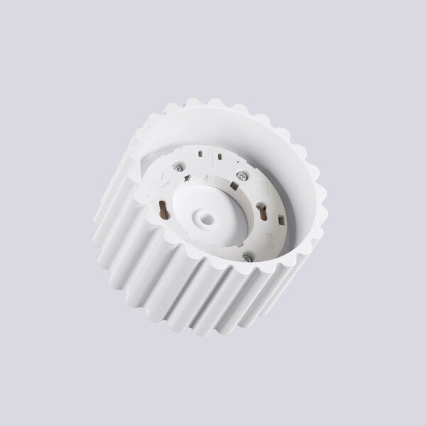 Flache Deckenleuchte GX53 Weiß rund Ø10 cm Aluminium